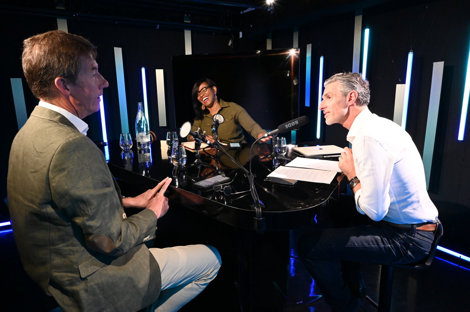Ludovic Baumgartner en conversation, format podcast en studio