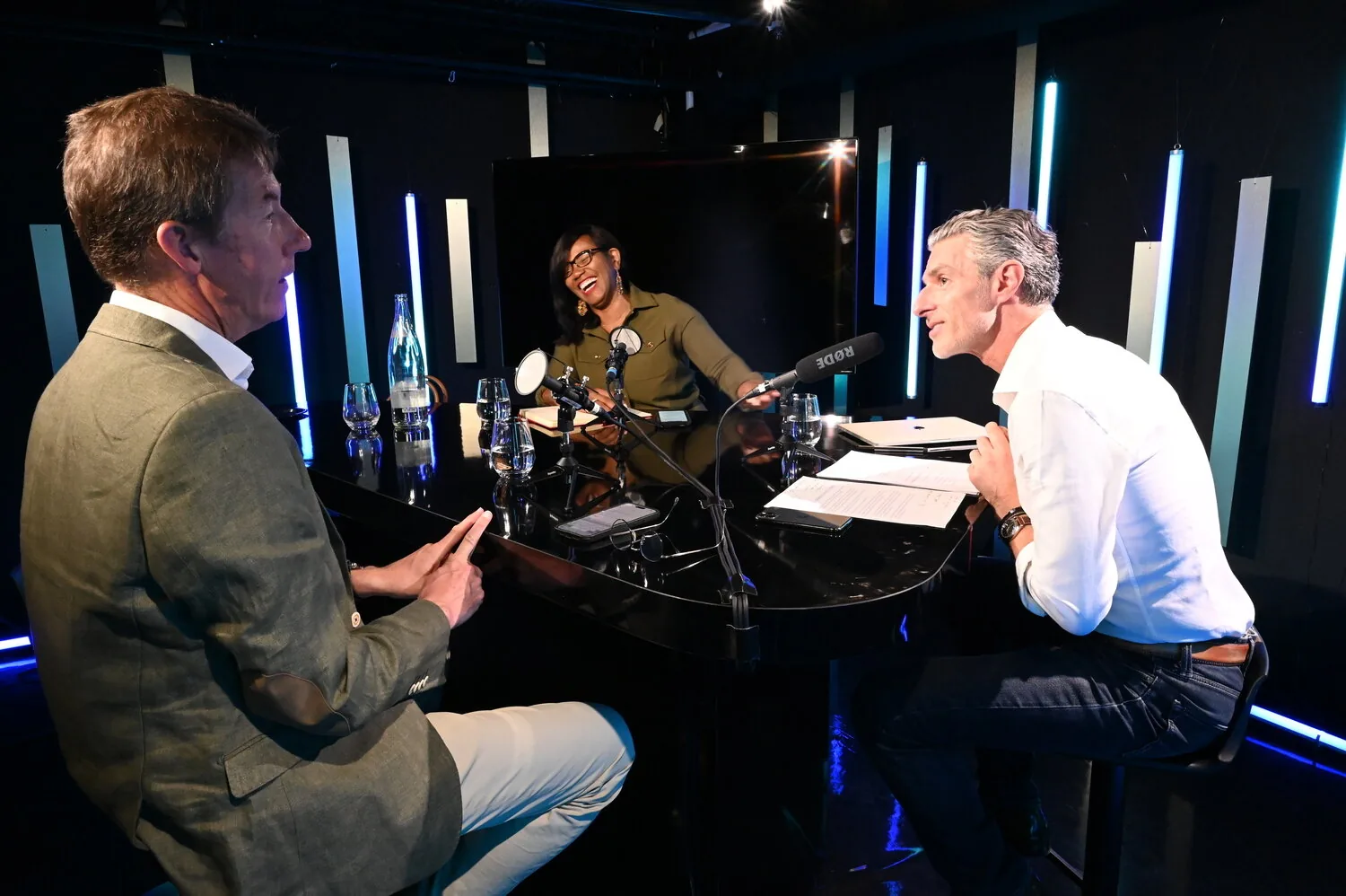 Ludovic Baumgartner in conversation, studio podcast setting